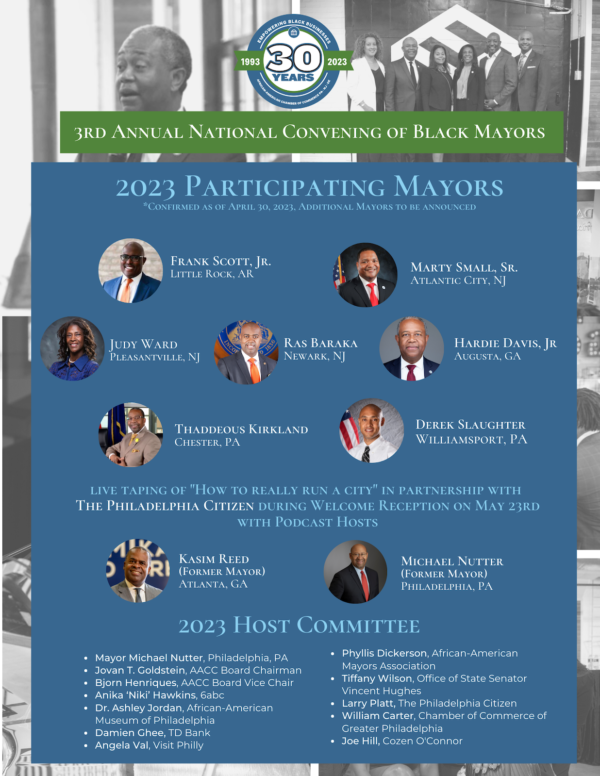 National Convening of Black Mayors The African American Chamber of